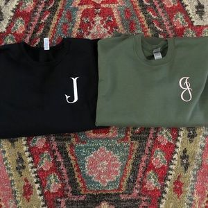 Women’s Large sweatshirt with letter J
